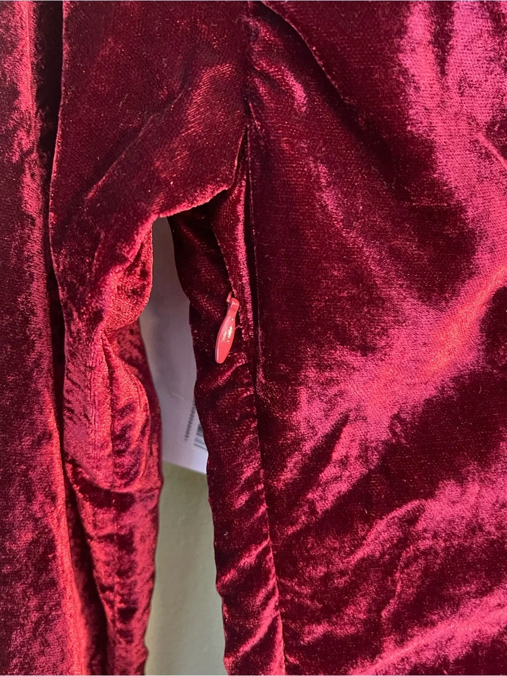 NWT- Free People Linney velvet mini dress. Size small? See measurements below. - Picture 9 of 12